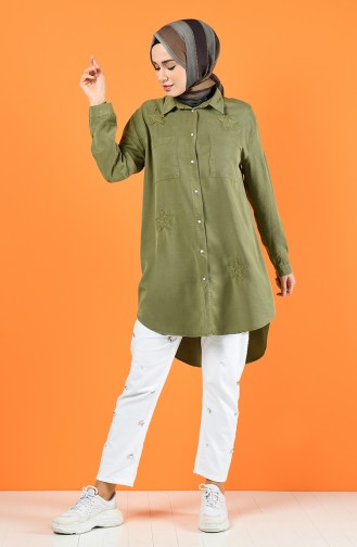 Light Khaki Green Tuniek 6225-01