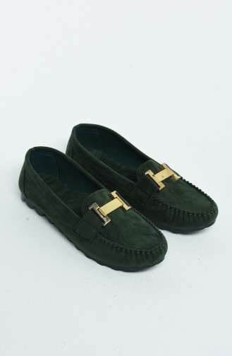 Green Women`s Flats 2031-07