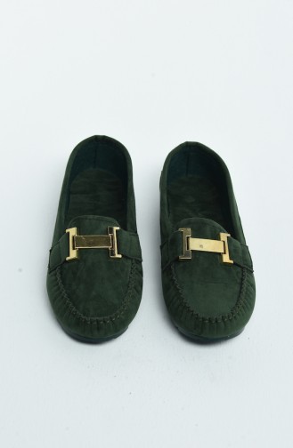 Green Women`s Flats 2031-07