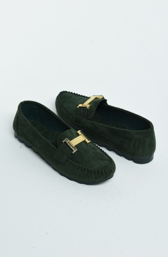 Green Women`s Flats 2031-07