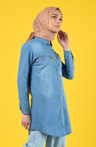 Jeans Blue Overhemdblouse 3015-01