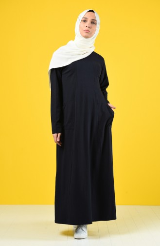 Robe Hijab Bleu Marine 201447-02
