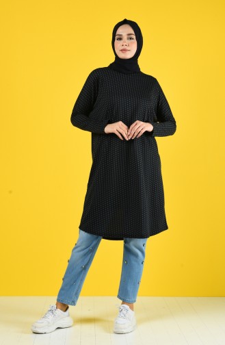 Yarasa Kol Tunik 8016-01 Siyah