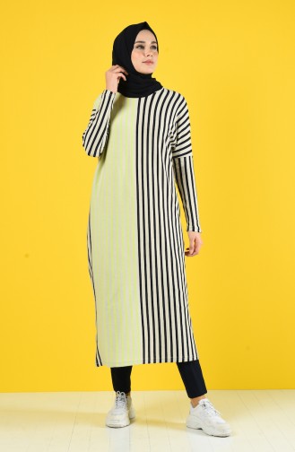 Striped Long Tunic 8017-01 Mink 8017-01