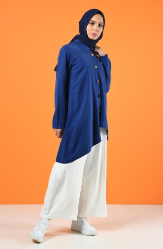 Asymmetric Tunic with Colored Buttons 4700-03 Parlament 4700-03