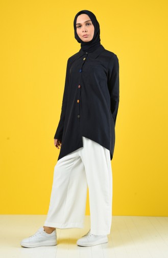 Dark Navy Blue Tuniek 4700-05