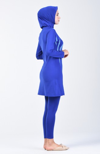 Maillot de Bain Hijab Pour Femme  28000 Bleu Roi 28000