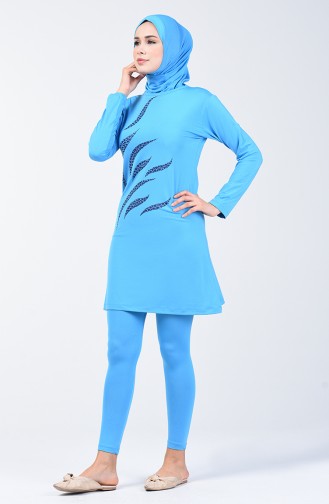 Damen Hijab Badeanzug 28001 Türkis 28001