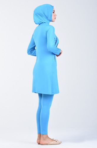 Damen Hijab Badeanzug 28001 Türkis 28001