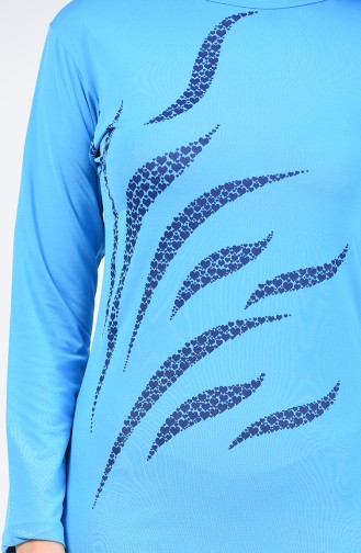 Damen Hijab Badeanzug 28001 Türkis 28001