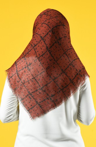 Elmina Patterned Cotton Scarf 886-01 Tile 886-01