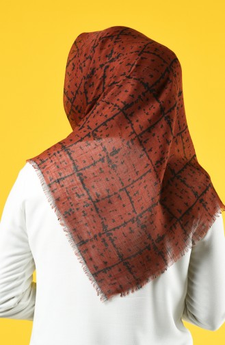 Elmina Patterned Cotton Scarf 886-01 Tile 886-01