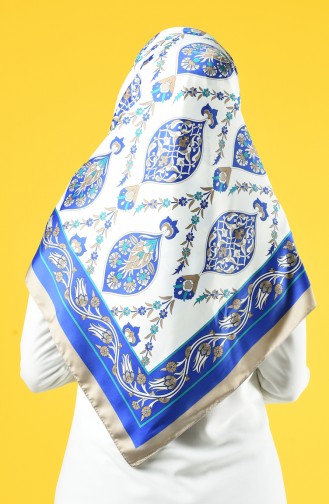 Saxon blue Hoofddoek 70154-04