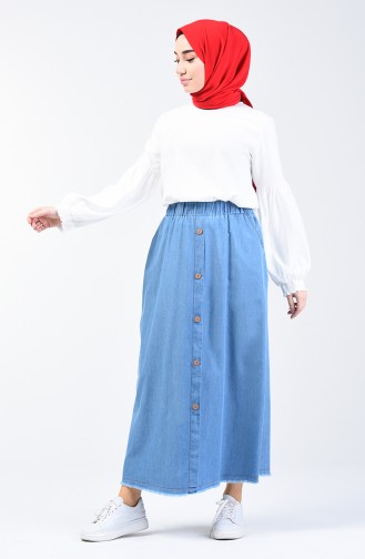 Denim Blue Skirt 0006-02