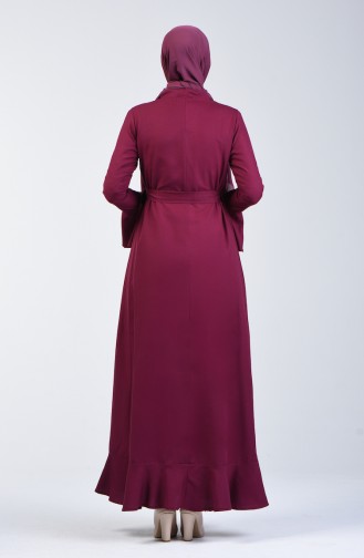 Plum Abaya 7267-08