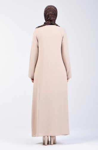 Beige Abaya 0077-01