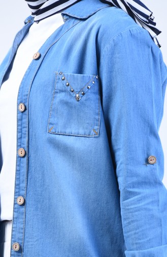 Jeans Blue Overhemdblouse 3013-01