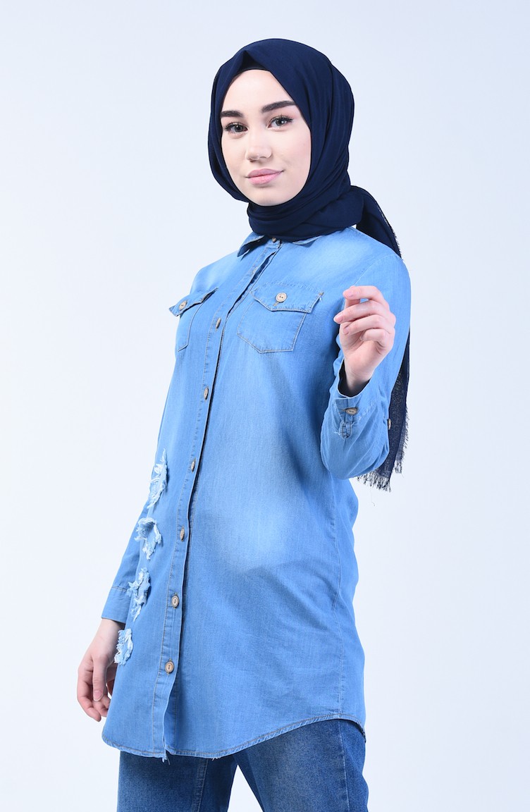 denim shirt hijab