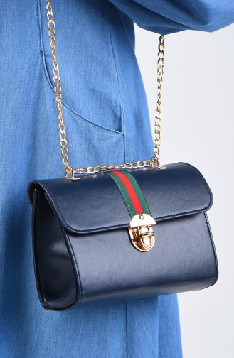 Lady Shoulder Bag Bp10618la Navy Blue Skin 10618LA