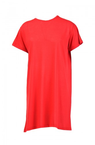 Basic Long T-shirt 8131-01 Red 8131-01