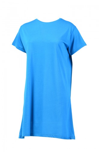 Basic Uzun Tshirt 8131-02 Mavi