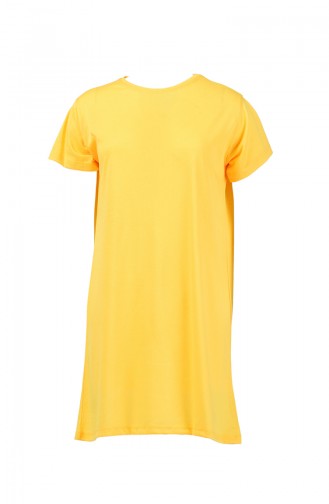 Basic Uzun Tshirt 8131-05 Sarı
