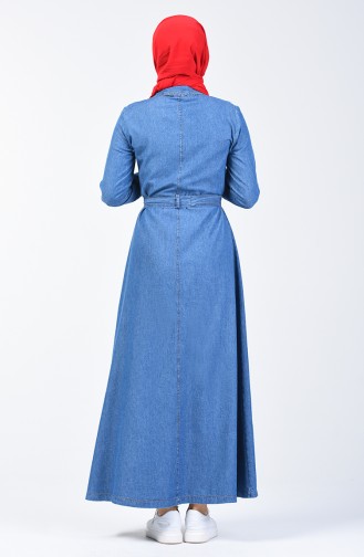 Robe Jean Boutonnée 5304-01 Bleu Jean 5304-01