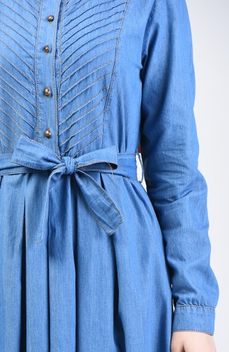 فستان أزرق جينز 9284-02