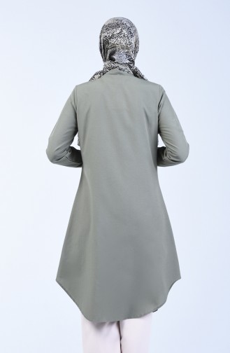 Düğmeli Tunik 2501-05 Haki