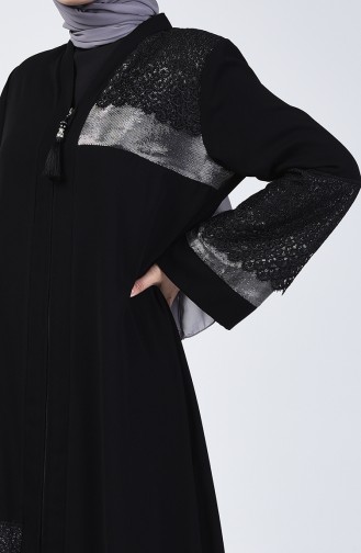 Spitzen Patchwork Abendkleid Abaya 2020-01 Schwarz 2020-01