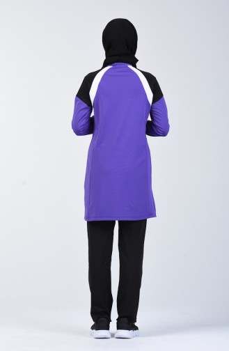 Zippered Tracksuit Lilac 95210-08