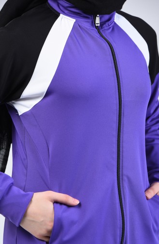 Zippered Tracksuit Lilac 95210-08