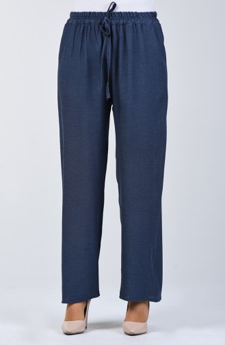 Pantalon Taille à Lacet 5296-01 Bleu 5296-01