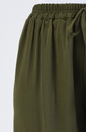 Pantalon Taille à Lacet 5296-02 Khaki 5296-02