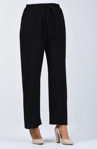 Pantalon Taille à Lacet 5296-03 Noir 5296-03