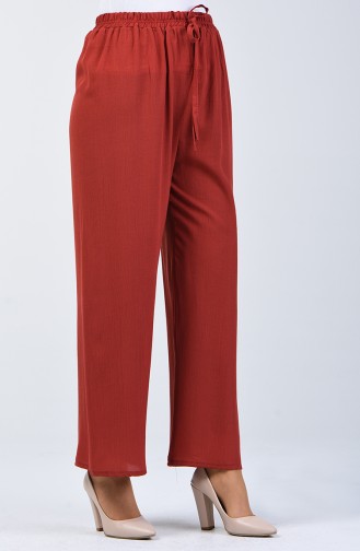 Pantalon Taille à Lacet 5296-04 Brique 5296-04