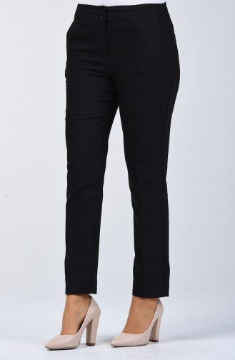 Classic Trousers with Pockets 1117-01 Black 1117-01