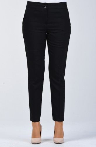 Pantalon Classique à Poche 1117-01 Noir 1117-01