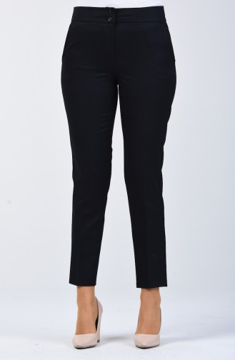 Classic Trousers with Pocket 1117-02 Navy Blue 1117-02