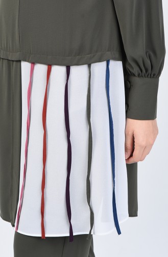 Garnili Tunik Pantolon İkili Takım 1730-05 Haki
