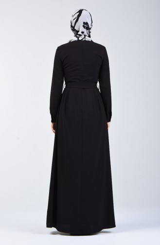 Belted Dress 60108-01 Black 60108-01