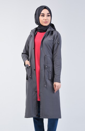 Gray Trench Coats Models 6095-02