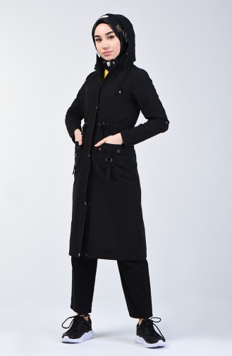 Black Trench Coats Models 6095-05