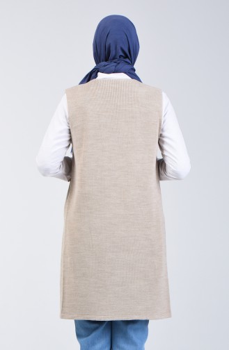 Thin Knitwear Pocket Vest 4207-08 Mink 4207-08