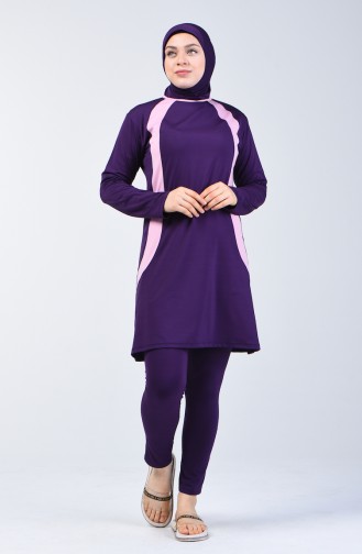 Purple Swimsuit Hijab 28008