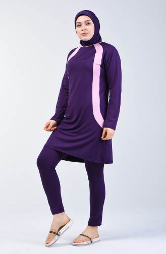 Purple Swimsuit Hijab 28008