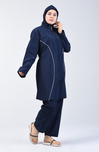 Navy Blue Swimsuit Hijab 28053