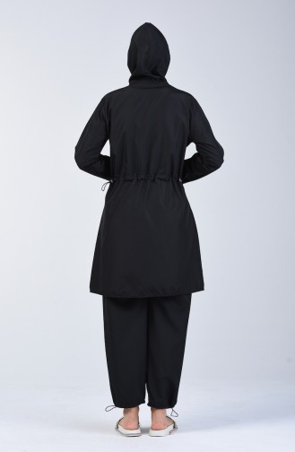 Black Swimsuit Hijab 28059