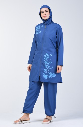 Women Islamic Swimsuit 28060 Parlament Blue 28060