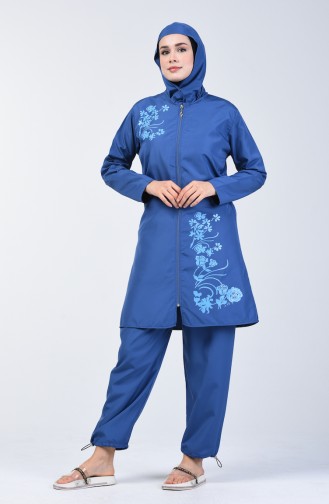 Women Islamic Swimsuit 28060 Parlament Blue 28060